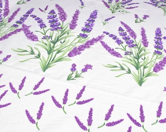 Lavender pillowcase bedding set, lavender full set twin size set, lavender cotton pillowcases, floral print bedding set, flowers bedding