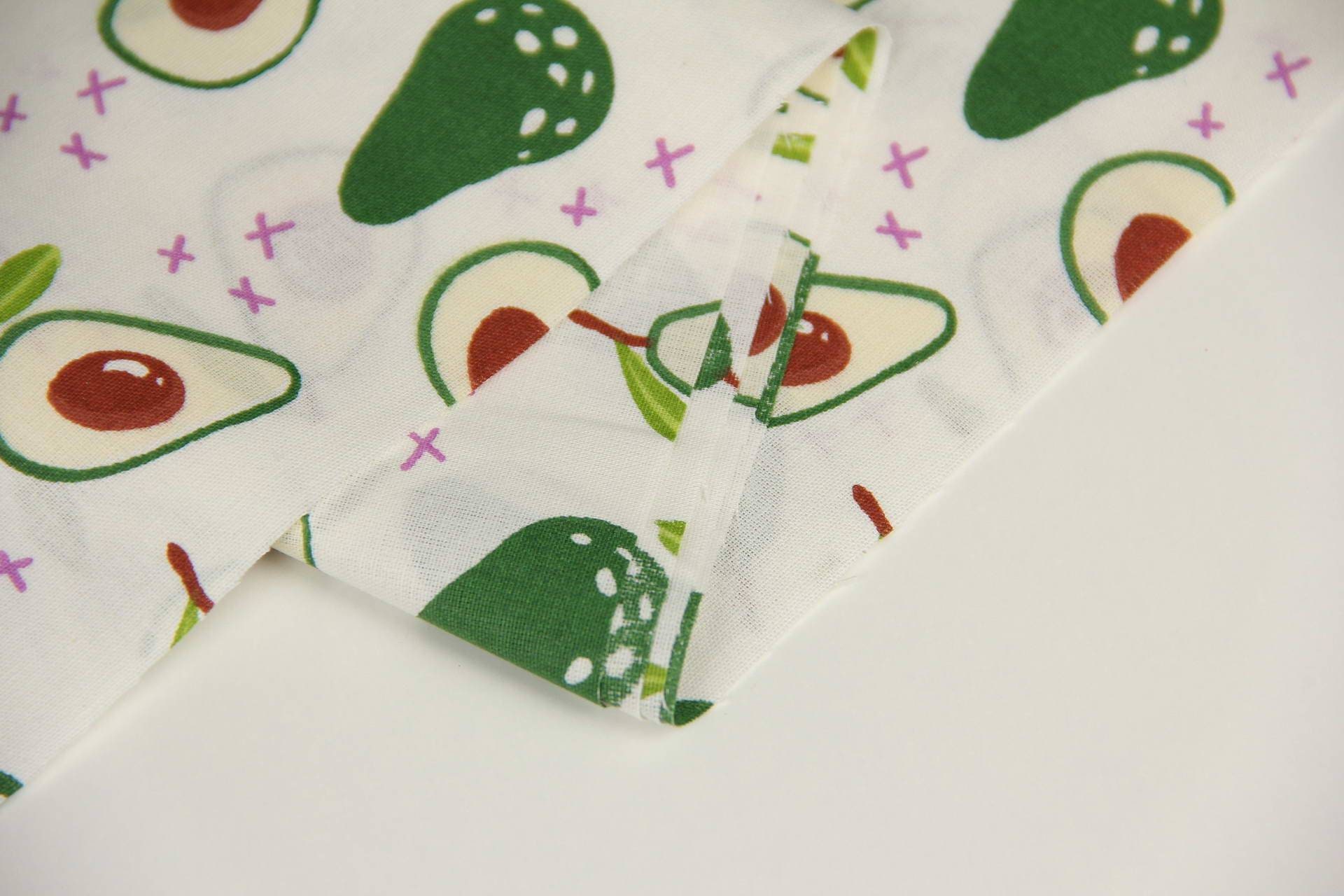 Avocado Cotton Fabric by the Yard Green Avocado Print - Etsy Norway