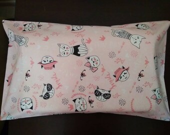 Pink cats pillowcases