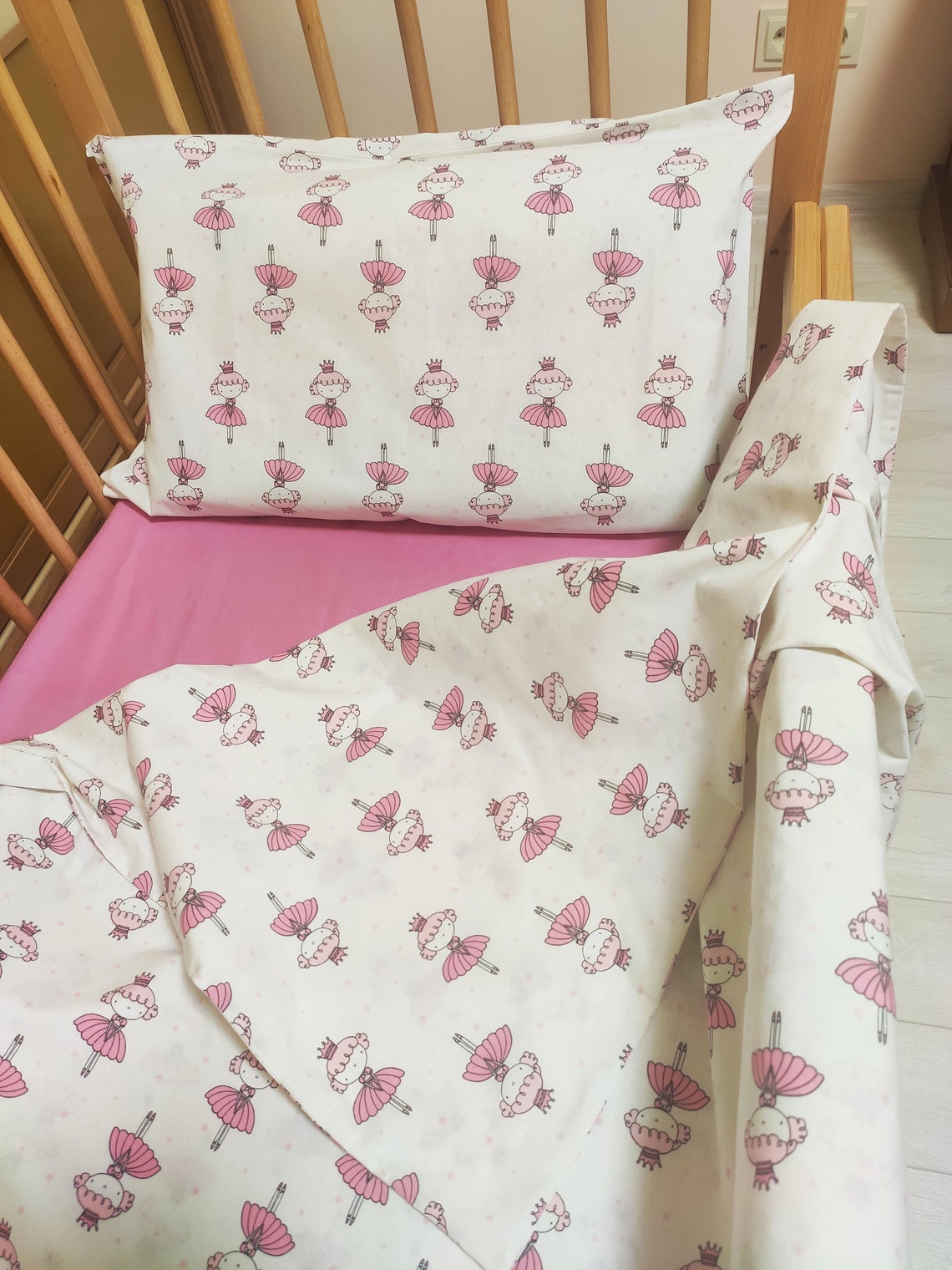 Ballerinas Crib Bedding Ballerina Cot Bed Ballerinas Toddler Etsy