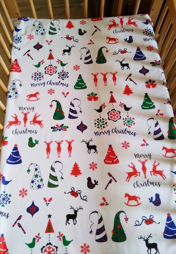 christmas crib bedding