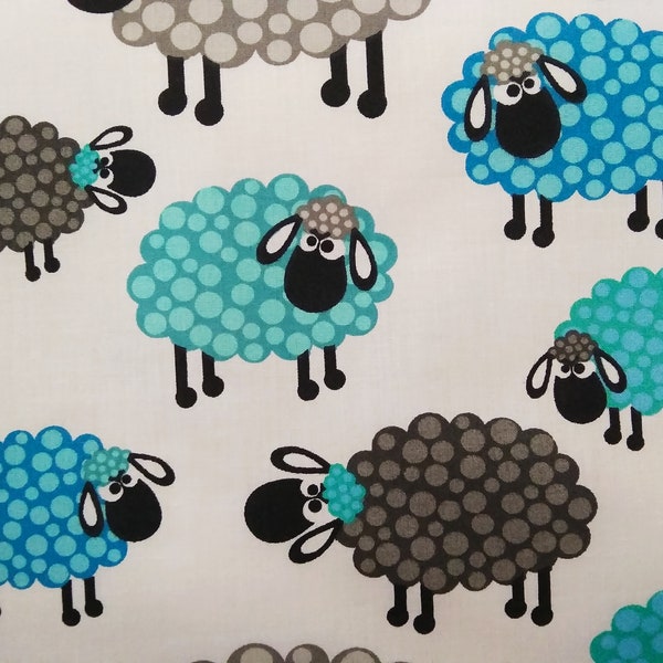 Blue sheep pillowcase for kids toddler baby, Animal bedding, blue sheep toddler pillowcase, sheep baby shower birthday gift