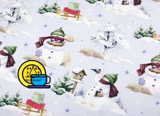 Tovaglioli Di Carta Natalizi Ambiente, 33x33 Cm, 3 Veli, Confezione Da 20, Con Pupazzo Di Neve E Amici
