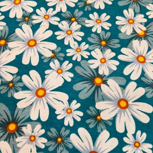Blue daisies flowers tablecloth, waterproof chamomile flower tablecloths, daisy tablecloth, camomile table runner