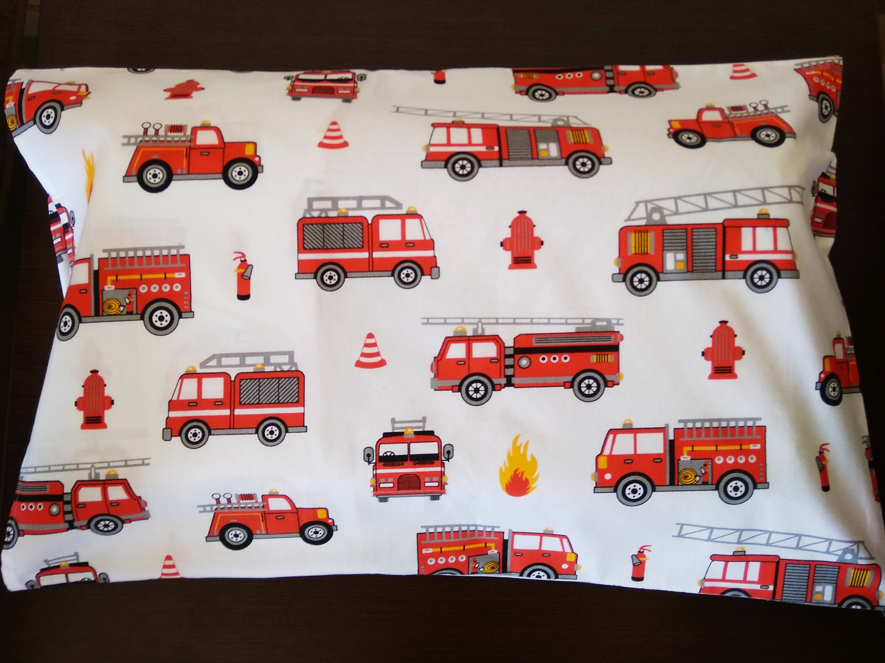 Pillowcase Firetrucks for Boy Crib Bedding Fire Truck Etsy Australia