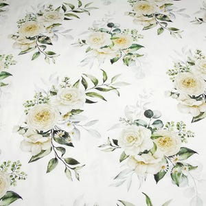 White roses tablecloth, wedding roses waterproof tablecloth, big roses tablecloth, big waterproof tablecloth, floral roses table top napkins