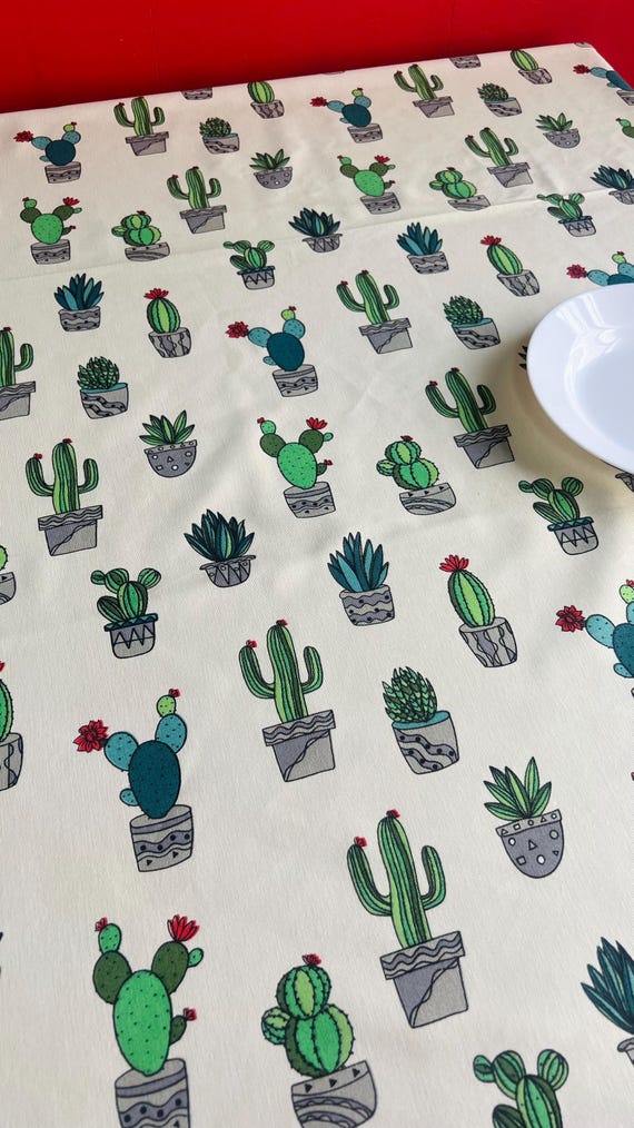 Groe wasserdichte Kaktus Tischdecke, Kaktus Tischdecke, schmutzabweisende  Tischdecke, quadratische Tischdecke, runde Tischdecke - Etsy Schweiz