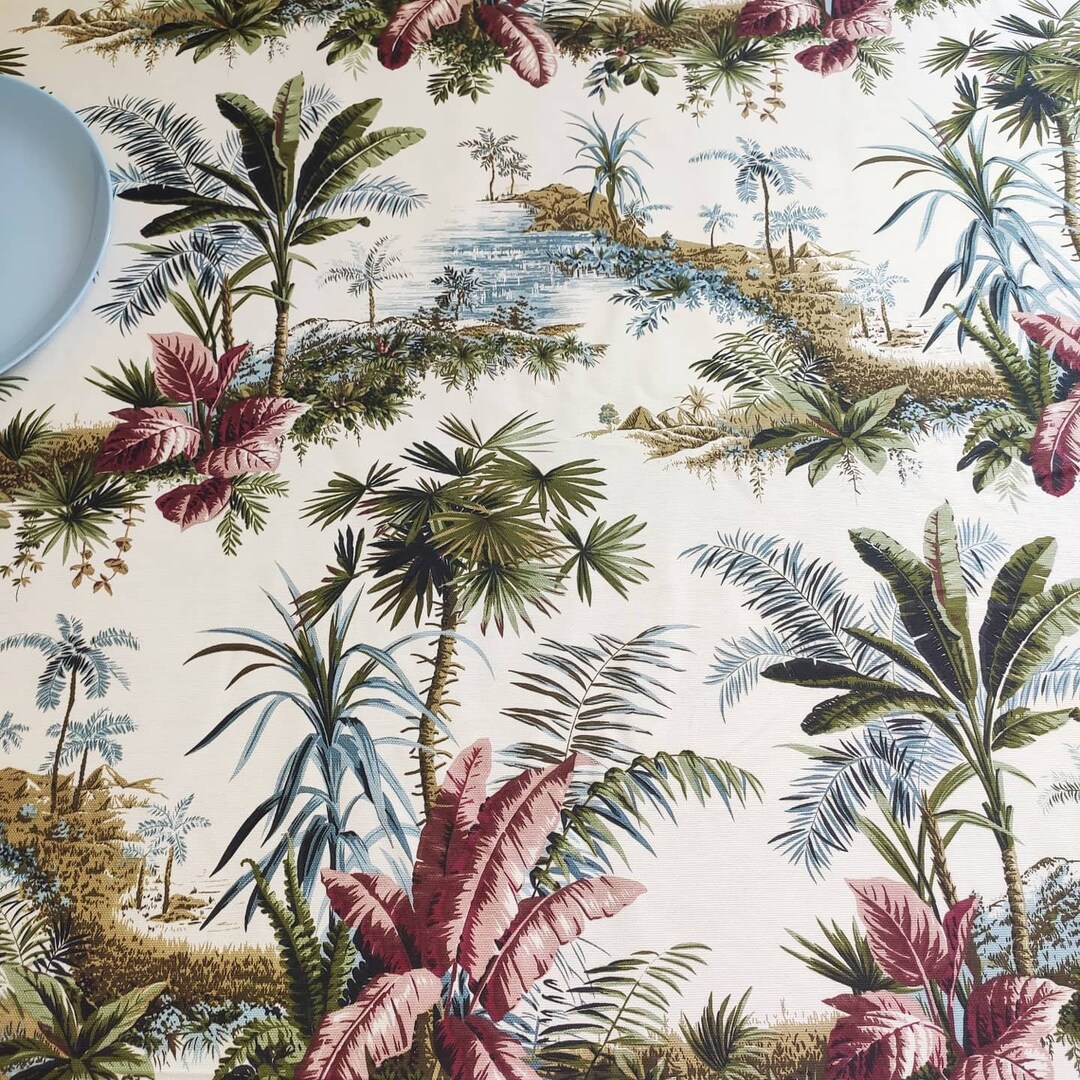 Purple Jungles Tablecloths Jungle Table Runner Jungle Table Etsy