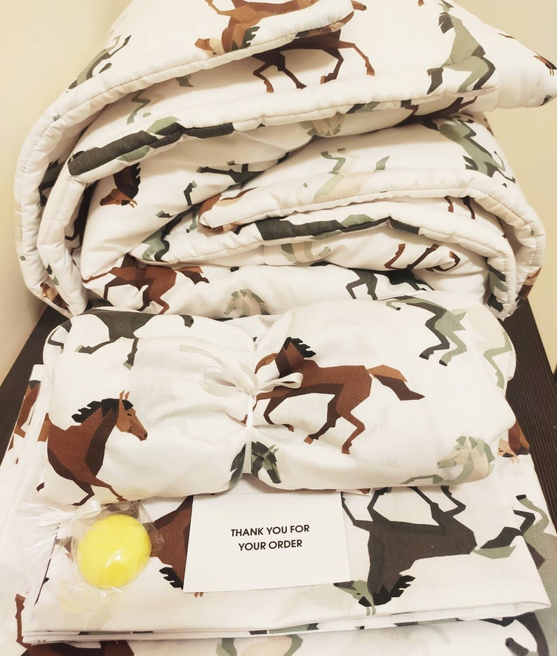 Horses toddler set cotton bedding set horses horse's Etsy