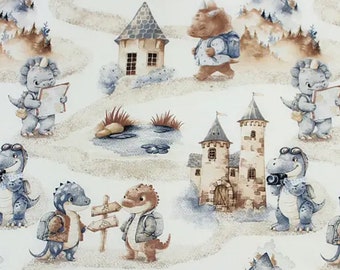 Cute dragons castle pillowcase, kids dragons cot bed sheet, dragons toddler set, dragons duvet cover, dragons fitted sheets, dragons Twin