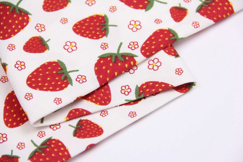 Strawberry waterproof tablecloth, strawberry table runner, summer tablecloth, berry tablecloth, flower tablecloth, small print tablecloth image 3