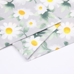 Daisies pillowcase, grey daisies sheet, grey daisies bedding set, daisies flowers queen set, daisies twin set, daisies flowers king size