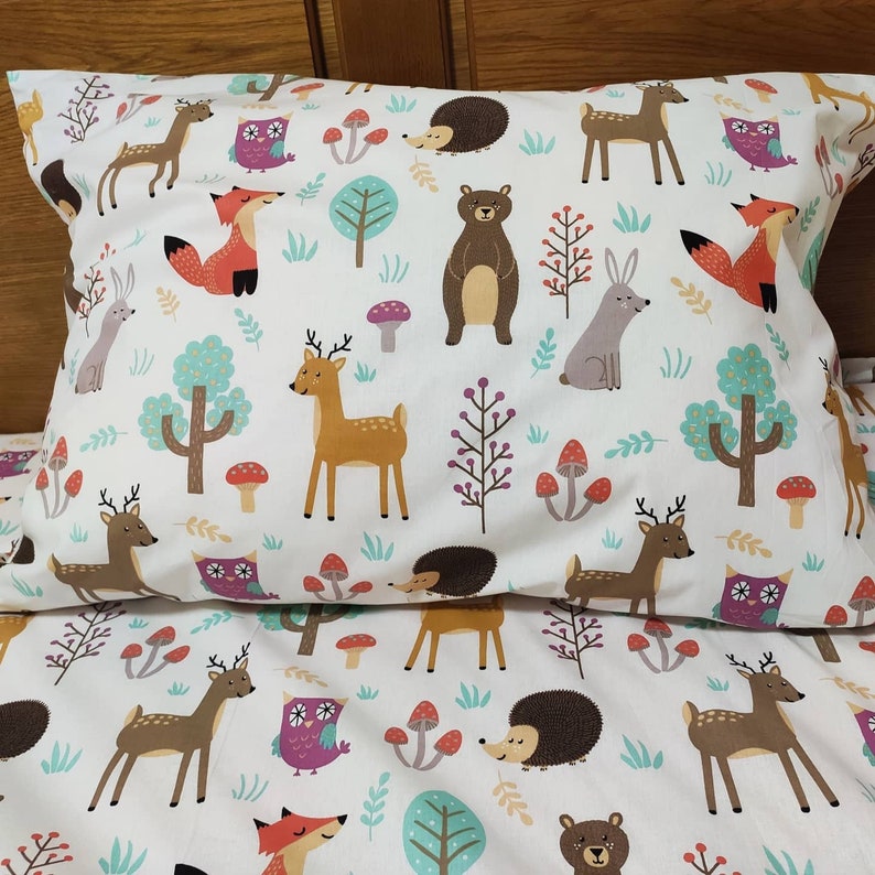 Forest animals bedding set forest animals cot bed forest Etsy