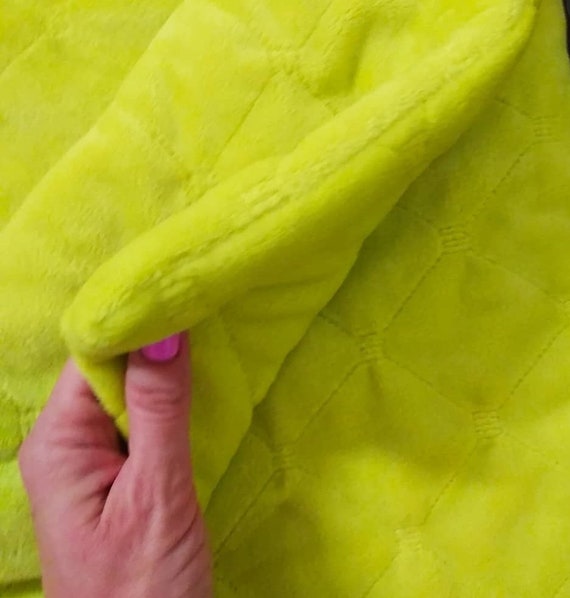 Plush Quilted Blanket Plush Minky Quilt Lime Coloured Quilt Baby Quilt Kids Quilt Winter Kids Quilt Etsy Canada