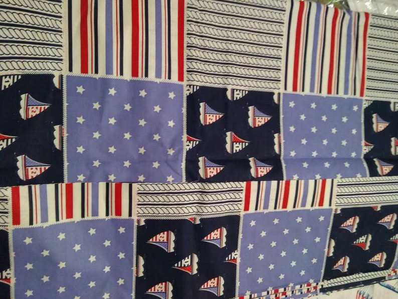 patchwork cotton bed boy/'s bedding set sea boats crib bedding baptism baby shower gift Patchwork sea pillowcase for kids and toddler