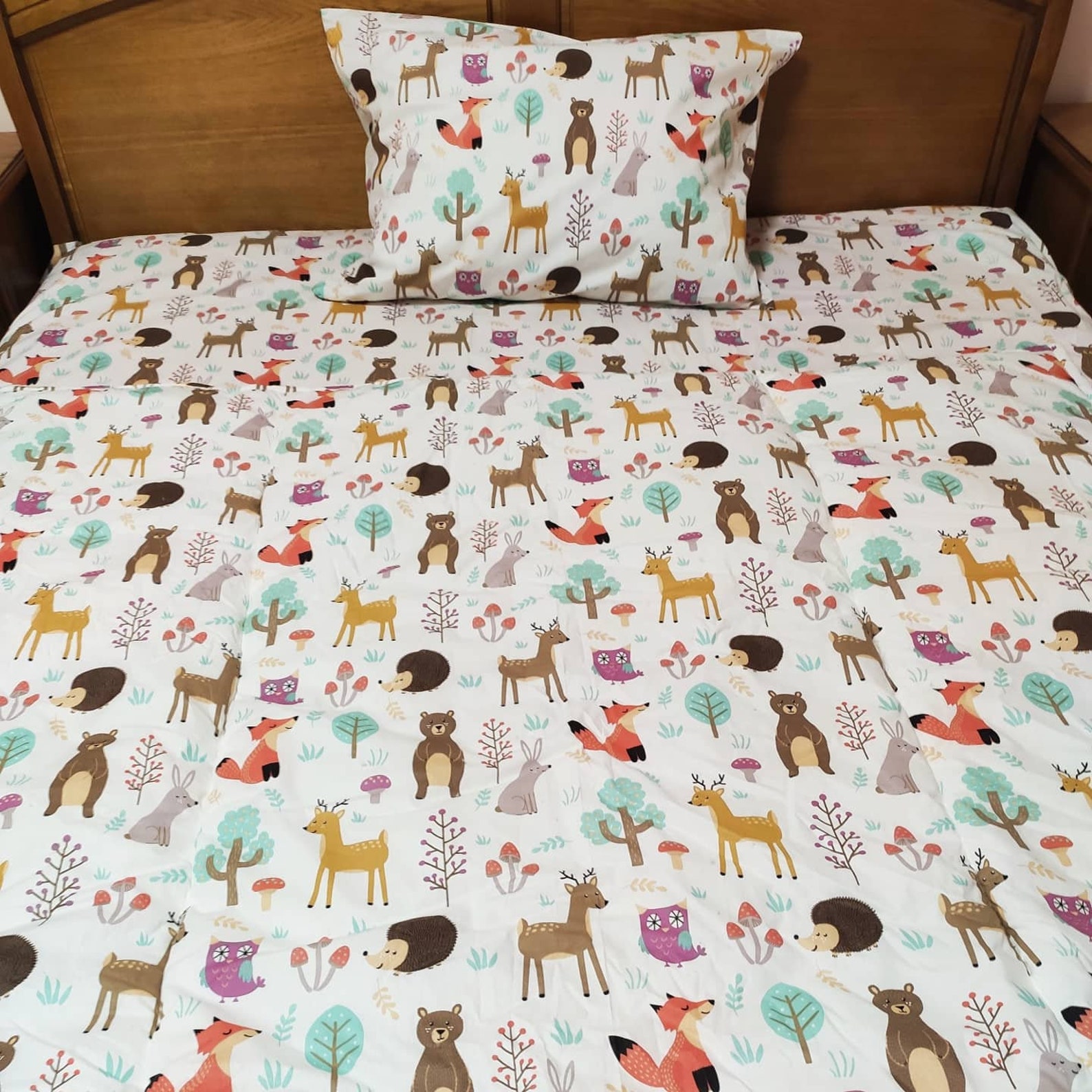 Forest animals bedding set forest animals cot bed forest Etsy