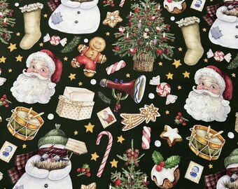 Black  Christmas Santa tablecloth,  black waterproof Christmas tablecloths placemats, black  Christmas Santa  table runner gifts napkins
