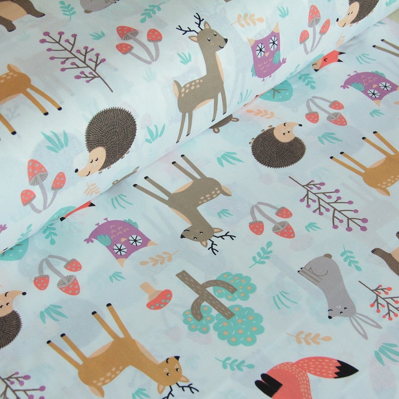 Forest animals bedding set forest animals cot bed forest Etsy