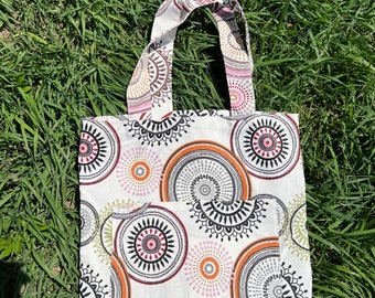 Geometric bag, geometric shopper, washable tote bag, beige shopper bag, shopper tote bag, shopper handbags bag, shipping bag, tote bag