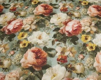 Provence flowers pillowcases sheets duvet covers natural cotton bed linen