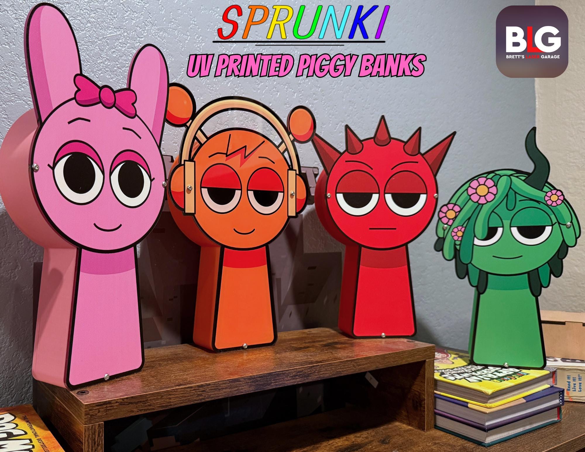 Coin Sprunki Personalized Sprunki Piggy Bank: 3D Printed Kids Coin Bank - Etsy