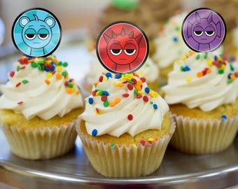 Sprunki Cupcake  Toppers - Sprunki Party and Gifts