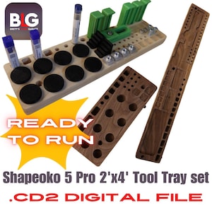 Shapeoko 5 Pro CNC-gereedschapstrayset digitaal .c2d-bestand