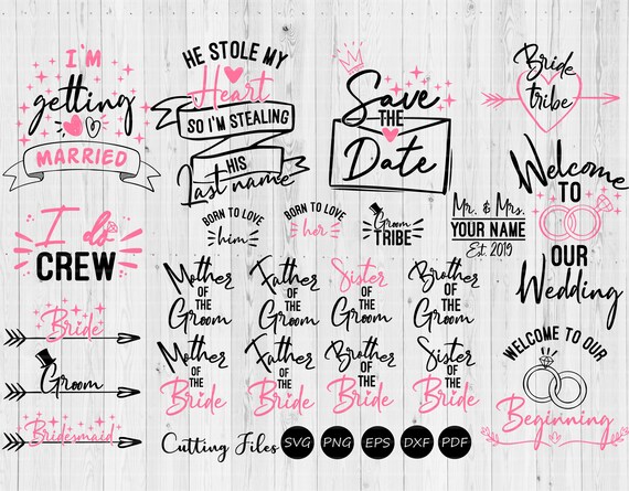 Download Wedding Bundle Svg Cut Files Wedding Svg Etsy