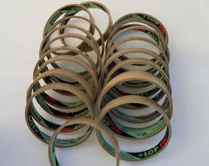20 Cardboard Tape Roll Cores 1/2 Tape Rolls Cardboard Rings Bangle