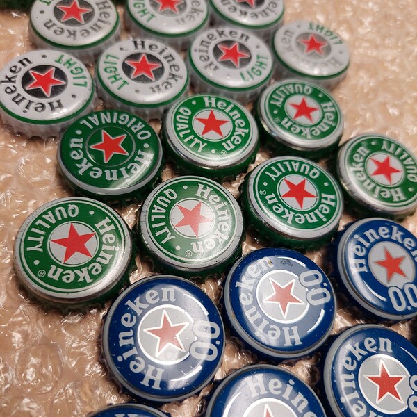 Heineken Bottle Caps Etsy