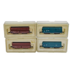 Marklin Mini-Club Hopper Car German 1:220 Z Scale Model Train Freight Car 4P Lot