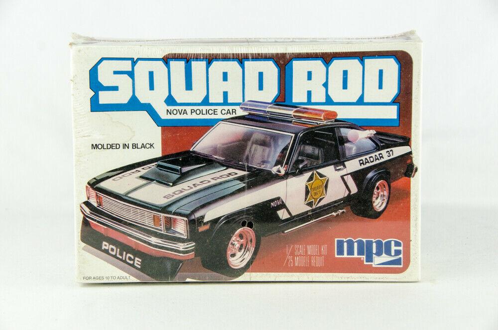 Rare Vintage Sealed Model Car Kit MPC 1-0744 Chevy Nova Squad Rod 
