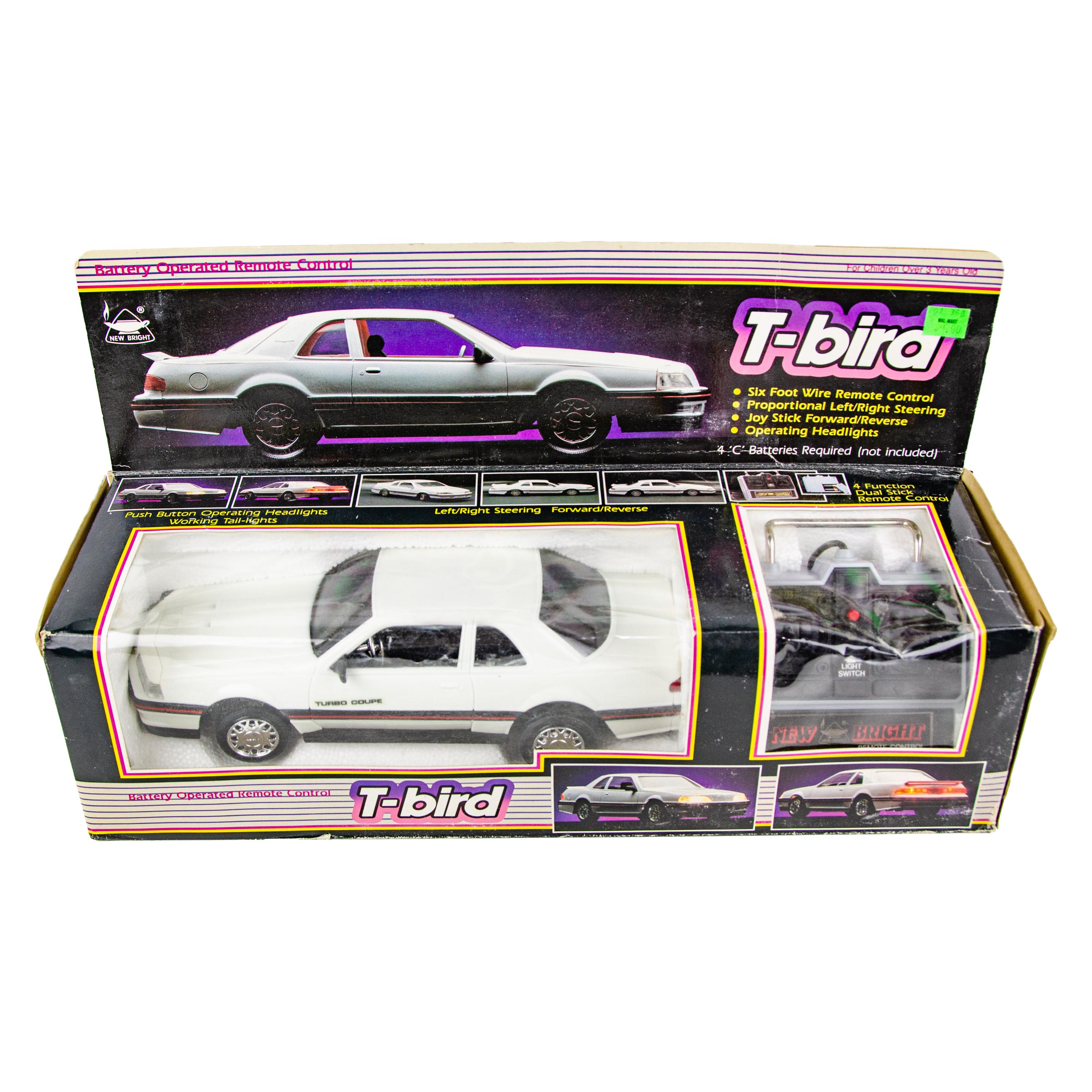 Vintage 1988 New Bright Ford T-bird Turbo Coupe RC Remote Control
