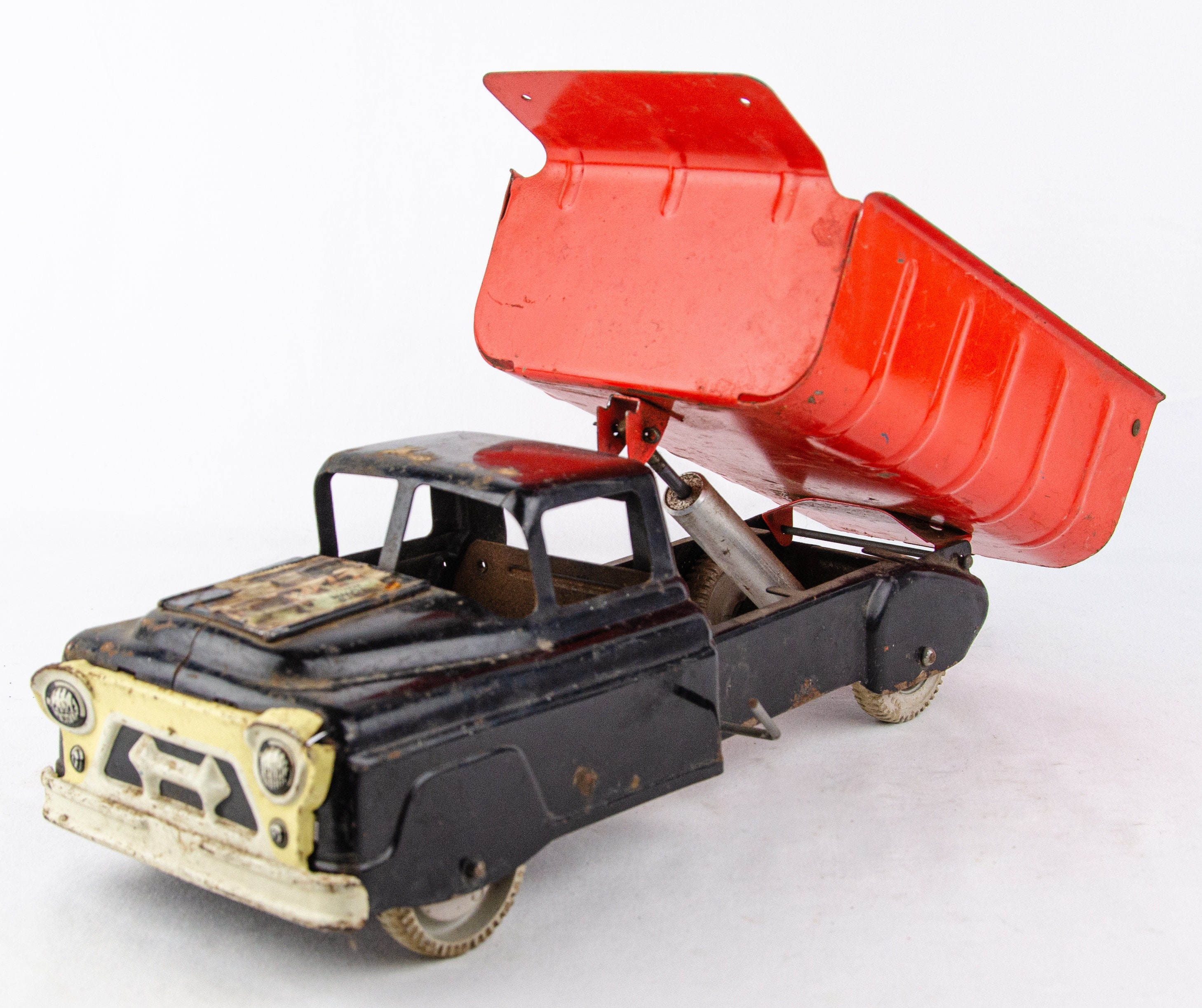 Vintage 1950s Louis Marx 15 Pressed Steel Hydraulic Dump Etsy