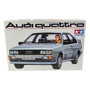 Vintage Tamiya 2431 Audi Quattro Japan 1:24 Scale Plastic Model Car Kit