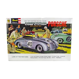 Vintage Revell 1:25 Scale Porsche Competition Model Car Building Kit H-1246