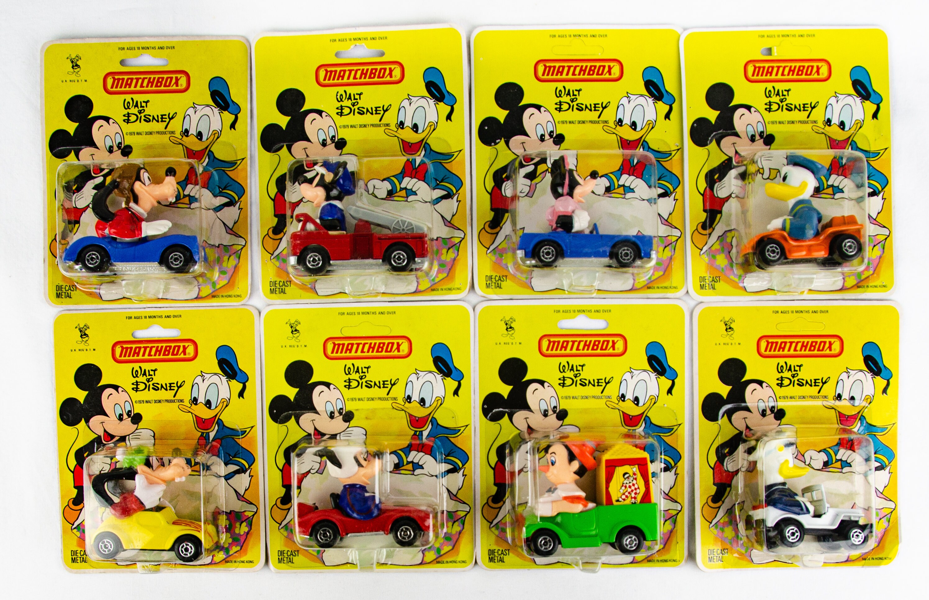 1979 Lesney Matchbox Walt Disney Series 8 Piece Mickey Mouse
