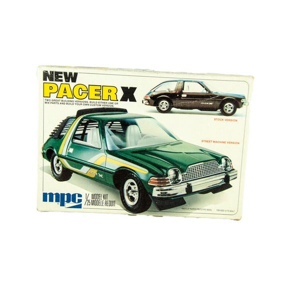 Vintage Open Box Model Car Kit - MPC # 1-7801 New AMC Pacer X 1/25