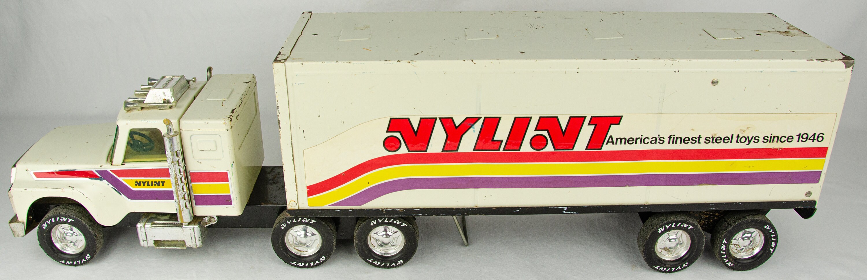 Vintage 1970s Nylint Pressed Steel Nylint Steel Toys Tractor