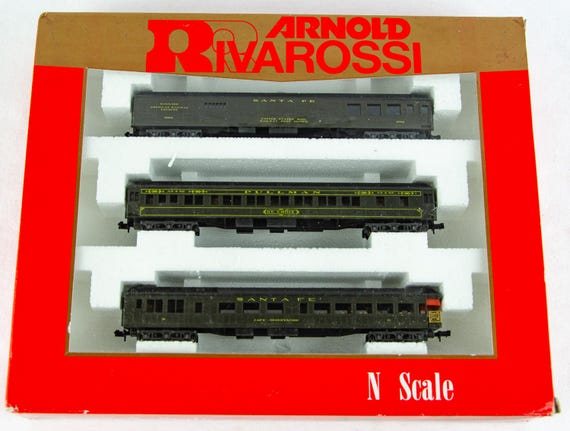 Rivarossi Santafe鉄道　客車　4両 IHC + Rivarossi Santa Fe Passenger 4 Car Set 1553 1380