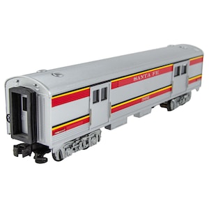 Rail King 1:64 O27 Scale Santa Fe Streamlined Model Train Coach Car