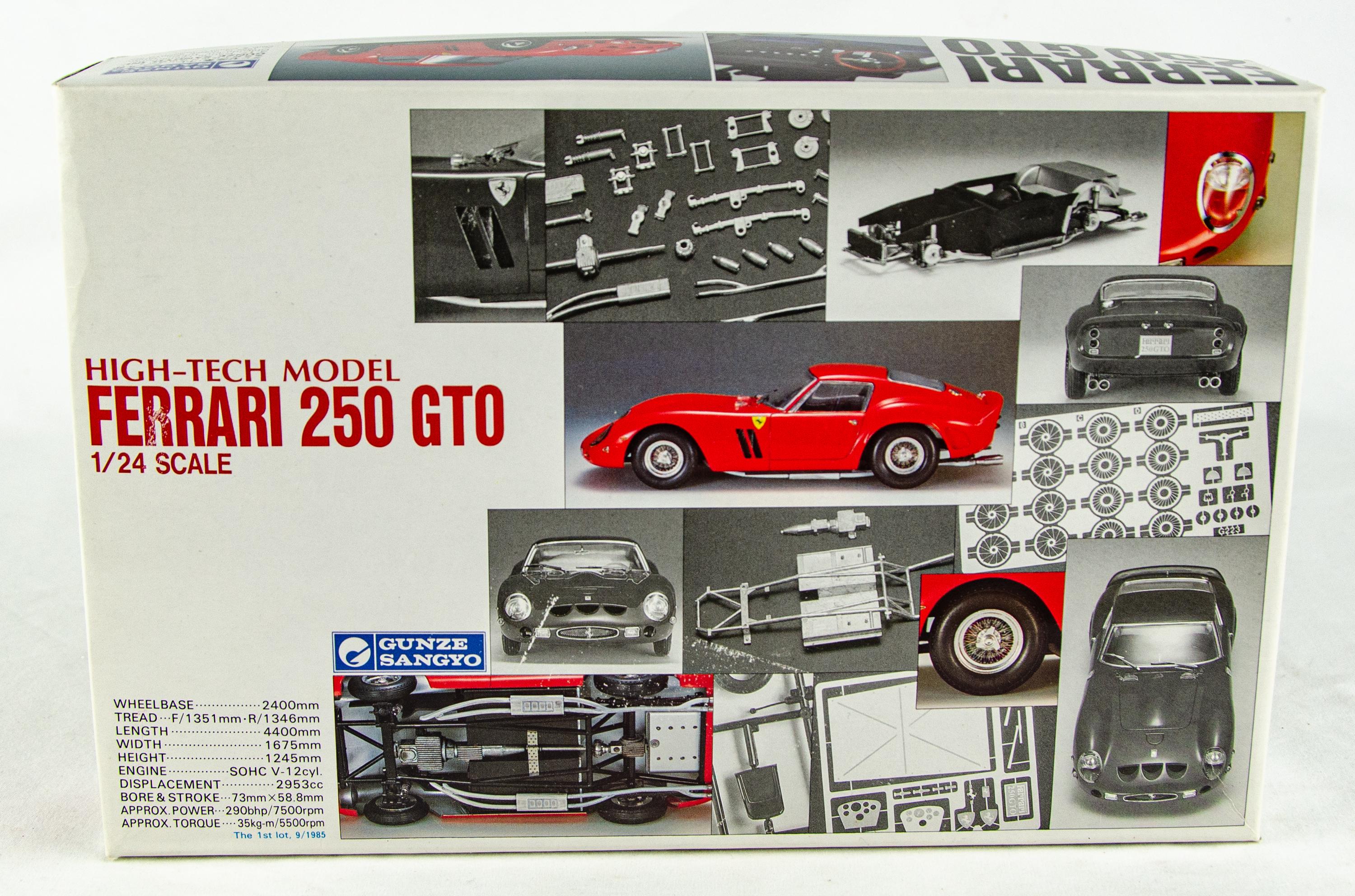 グンゼ産業 ハイテクモデル フェラーリ 250 GTO 日本 1/24スケール