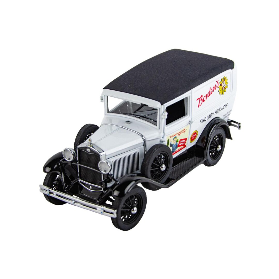 1930's Danbury Mint Ford Panel Borden Milk Delivery Truck Diecast
