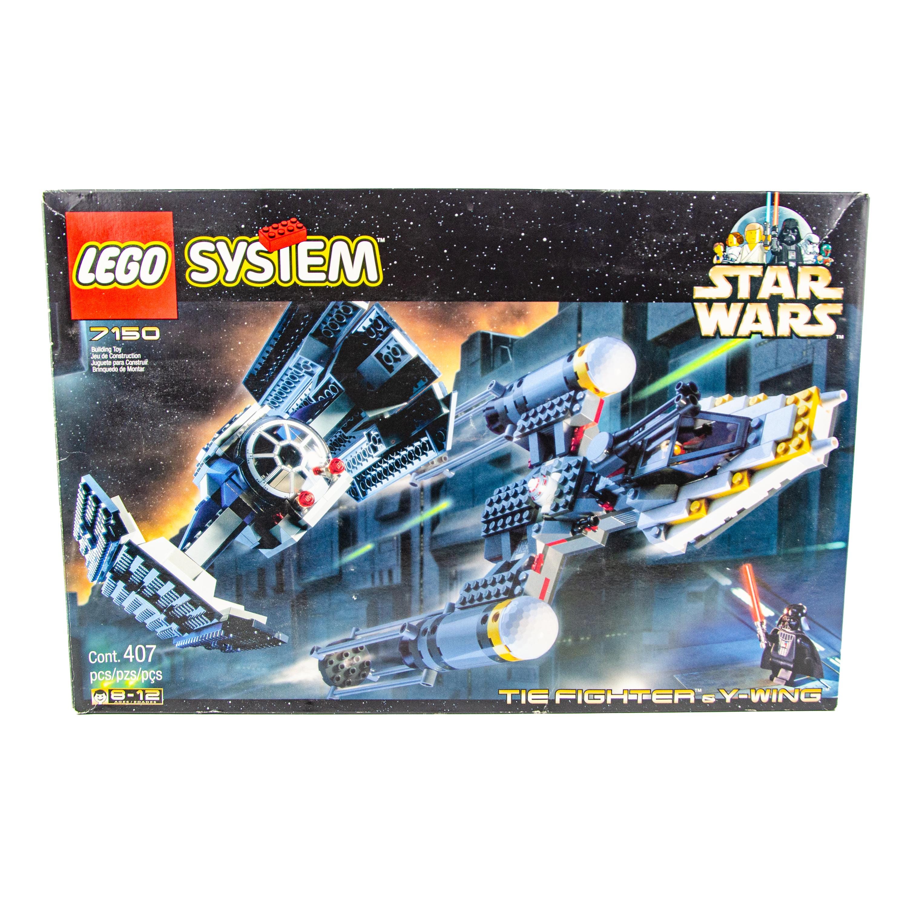 Star Wars Lego Tie Fighter Y wing 7150 100 Complete W Box Instructions Etsy UK