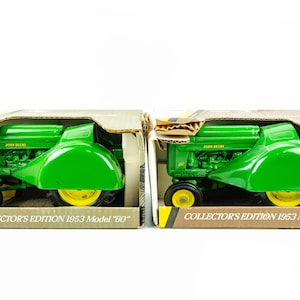 Ertl 1/16 John Deere 1953 Model 60 Orchard Farm Tractor Lot of 2