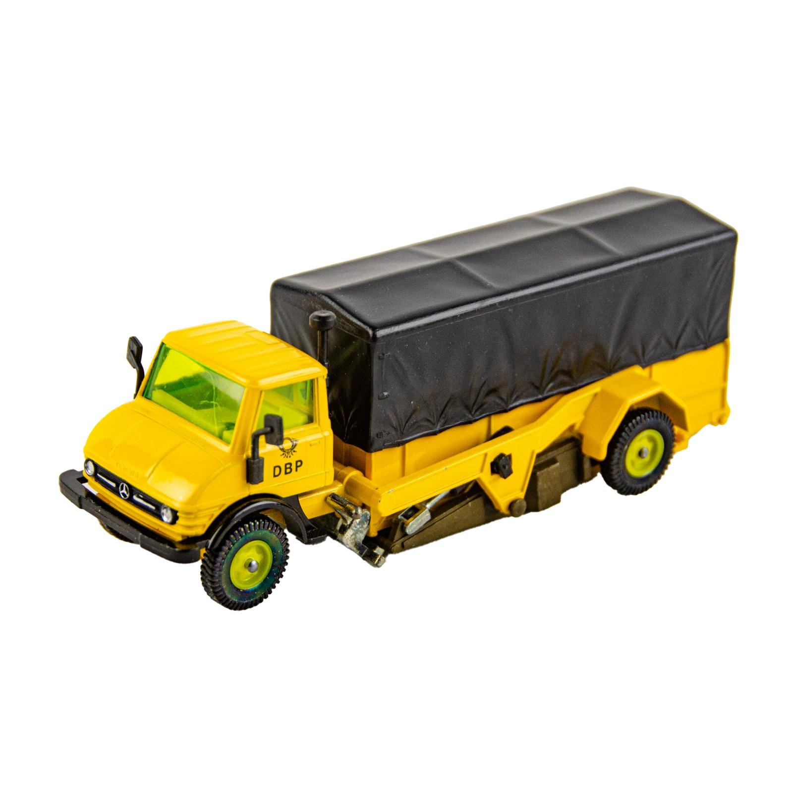 Rare Siku 361 Unimog Hubwagen Covered DBP Yellow German Diecast