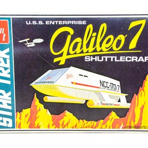 Vintage 1974 AMT Star Trek USS Enterprise Shuttlecraft Long Box Model Spaceship