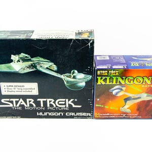 AMT Ertl Star Trek Klingon Cruiser Bird of Prey + Polar Lights Battlecruiser