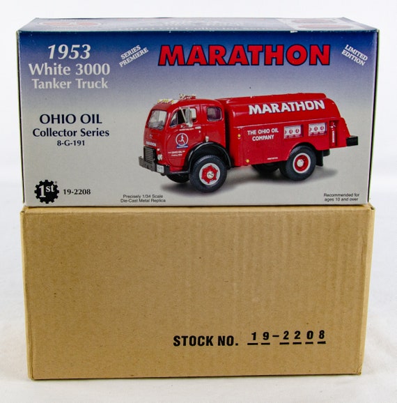 First Gear 1953 White 3000 Oil Tanker Truck Marathon 134 Etsy