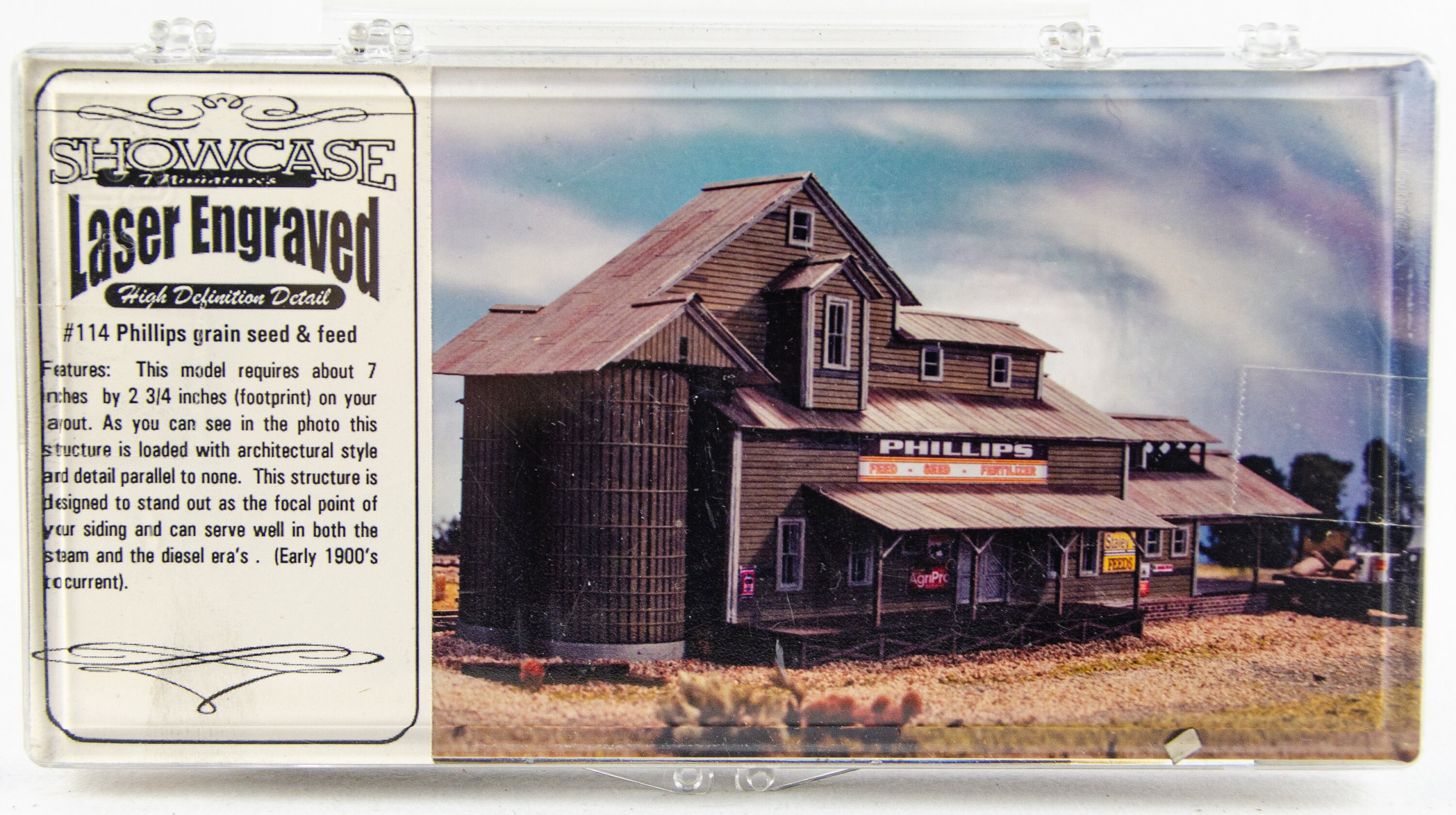 Showcase 1:160 N Scale Phillips Grain 114 Model Train Building - Etsy
